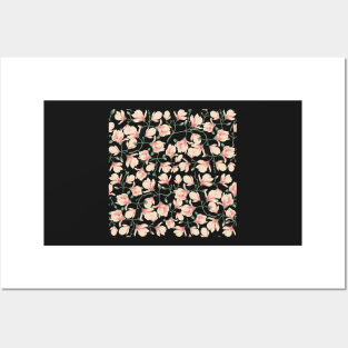 Magnolia flower pattern 1 Posters and Art